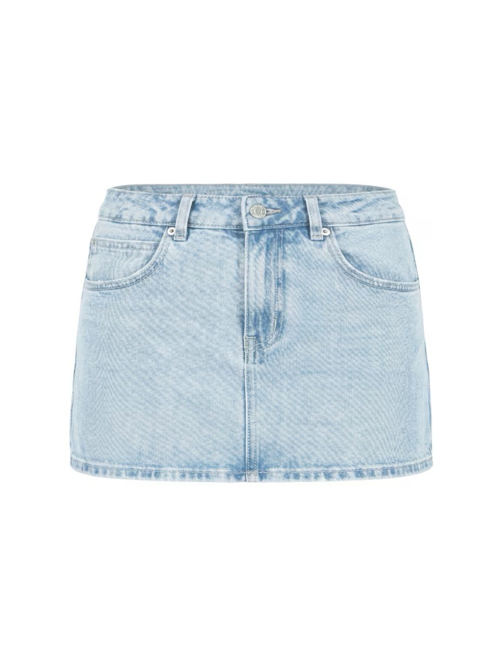 Garage Light Blue Denim Mini Skirt